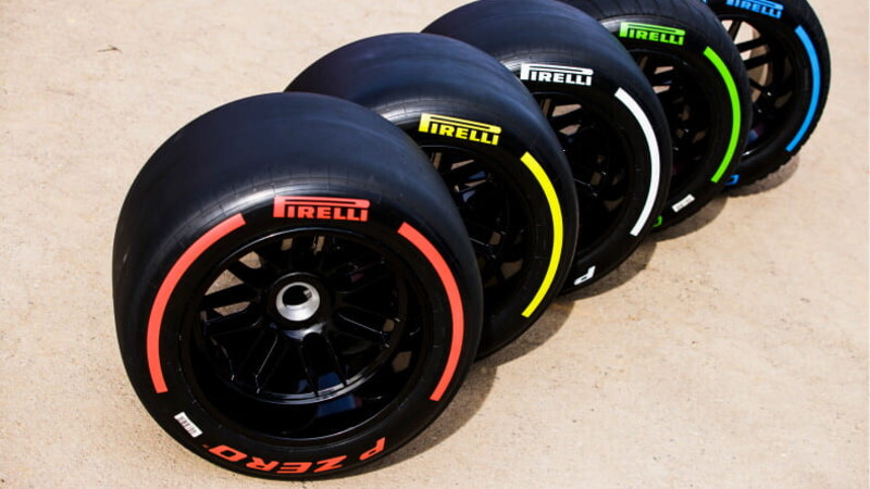 Gli pneumatici usati in F1