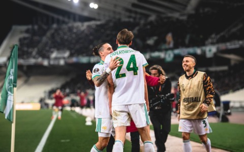 La Roma va: 1-1 ad Atene con un uomo in meno