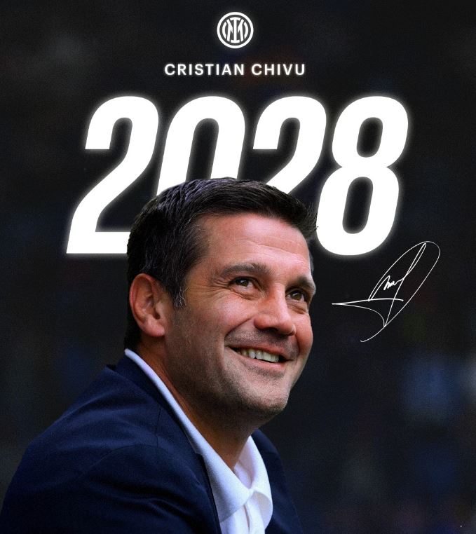 Inter, ora è ufficiale: Chivu rinnova fino al 2028