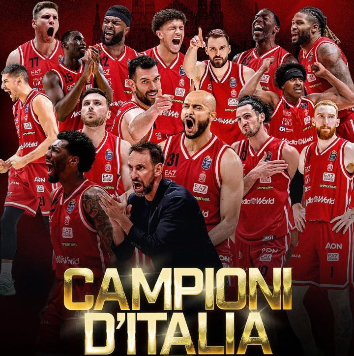 Basket, l’Olimpia Milano batte Venezia e vince la Serie A: 32° titolo