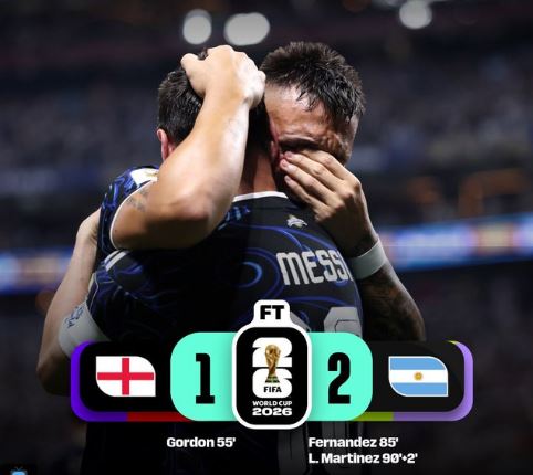 L’Argentina rimonta l’Inghilterra e va in finale contro la Spagna
