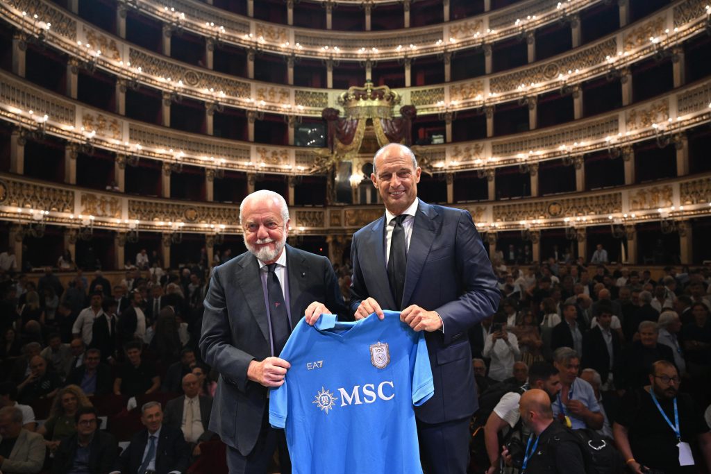 Napoli, De Laurentiis a Dimaro: vertice di mercato con Allegri