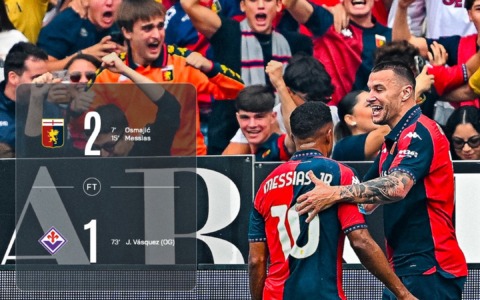 Genoa, prima gioia in campionato: Fiorentina battuta 2-1