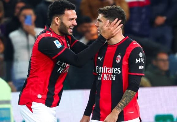 Il Milan passa a Udine con Pulisic e Hutchinson